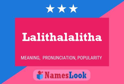 Affiche de nom Lalithalalitha