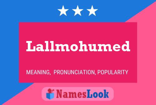 Affiche de nom Lallmohumed