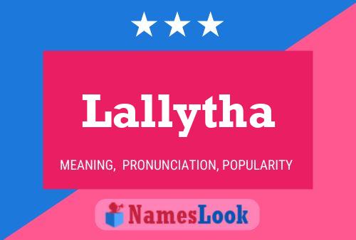 Affiche de nom Lallytha