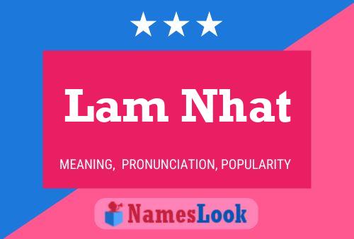 Affiche de nom Lam Nhat