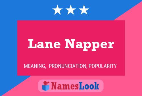 Affiche de nom Lane Napper