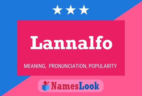 Affiche de nom Lannalfo