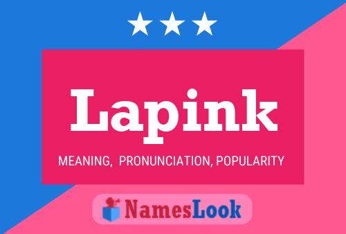 Affiche de nom Lapink