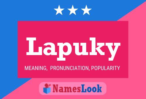 Affiche de nom Lapuky