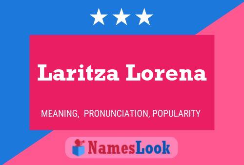 Affiche de nom Laritza Lorena