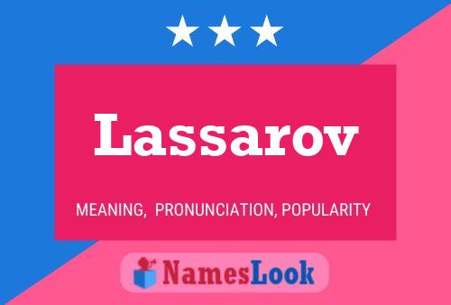 Affiche de nom Lassarov