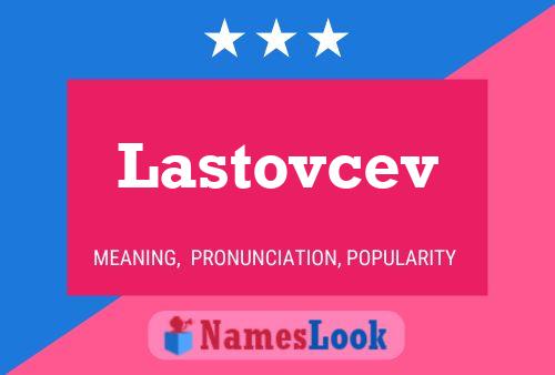 Affiche de nom Lastovcev