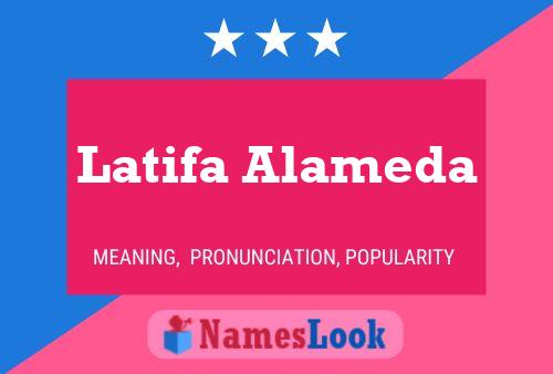 Affiche de nom Latifa Alameda