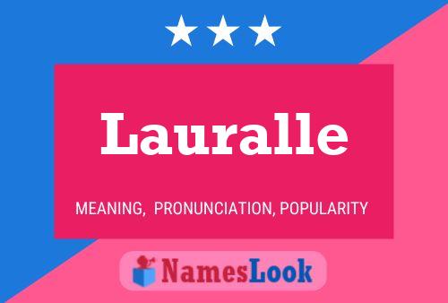 Affiche de nom Lauralle