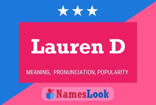 Affiche de nom Lauren D