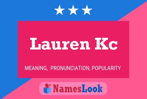 Affiche de nom Lauren Kc