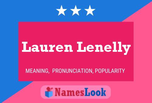 Affiche de nom Lauren Lenelly