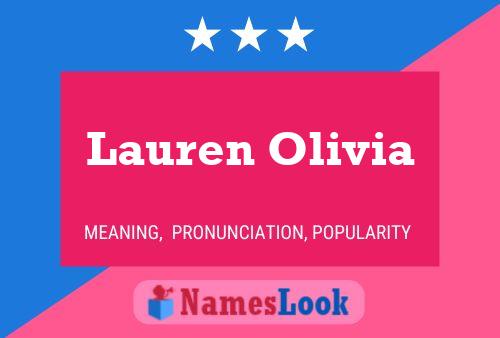 Affiche de nom Lauren Olivia