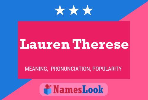 Affiche de nom Lauren Therese