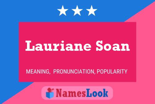 Affiche de nom Lauriane Soan