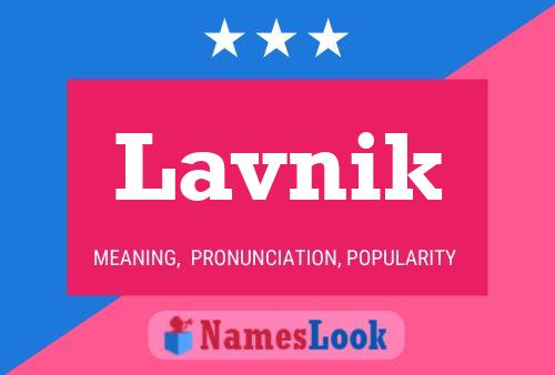 Affiche de nom Lavnik