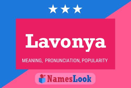 Affiche de nom Lavonya