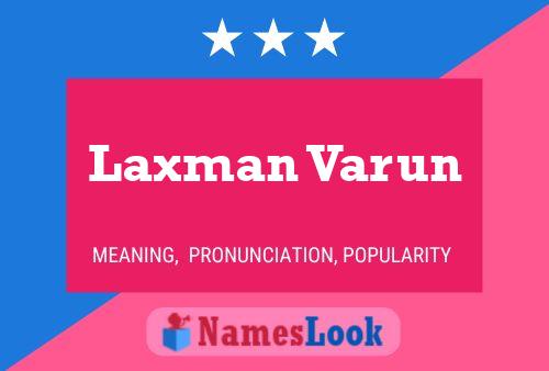 Affiche de nom Laxman Varun