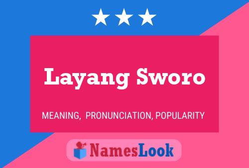 Affiche de nom Layang Sworo