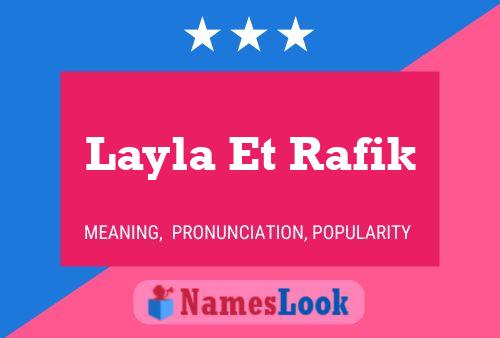 Affiche de nom Layla Et Rafik