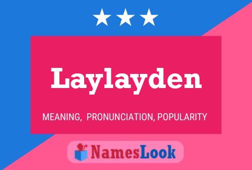 Affiche de nom Laylayden