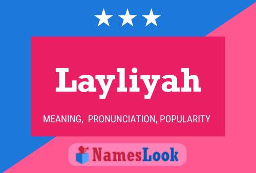 Affiche de nom Layliyah