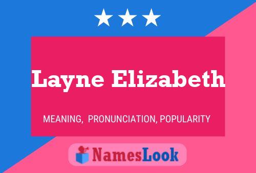 Affiche de nom Layne Elizabeth