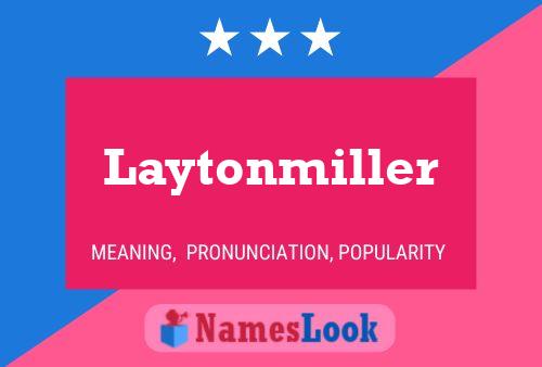 Affiche de nom Laytonmiller