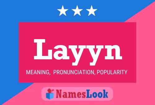 Affiche de nom Layyn