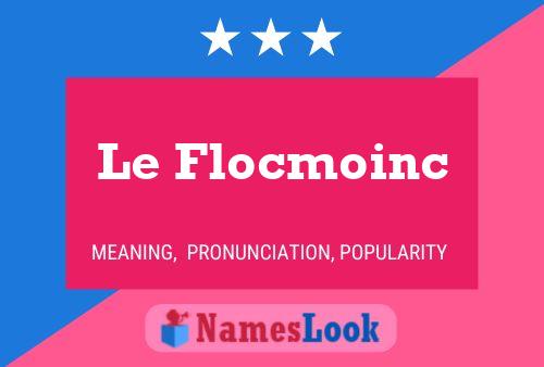 Affiche de nom Le Flocmoinc