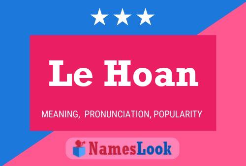 Affiche de nom Le Hoan