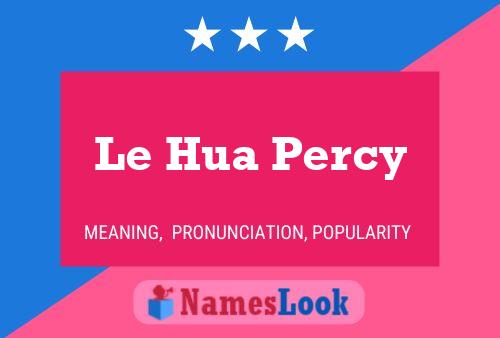 Affiche de nom Le Hua Percy