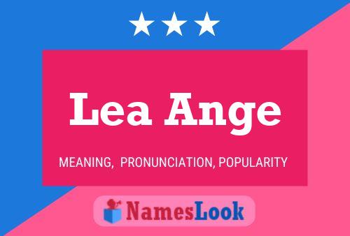 Affiche de nom Lea Ange