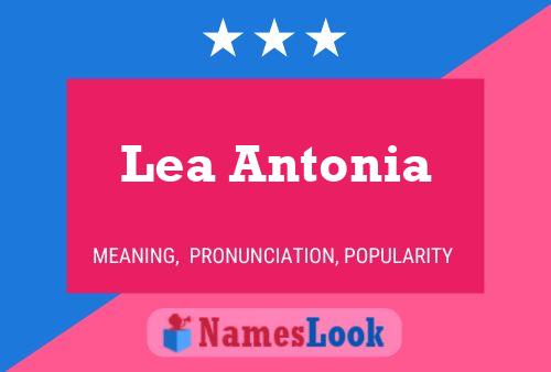 Affiche de nom Lea Antonia