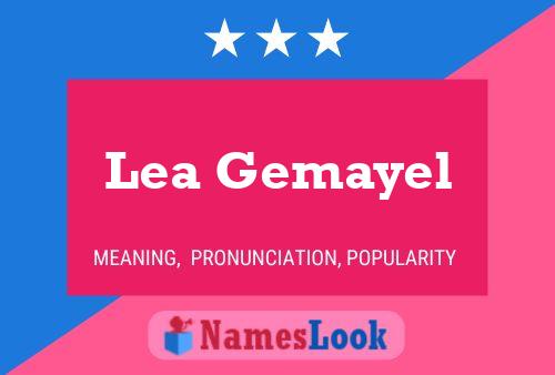 Affiche de nom Lea Gemayel