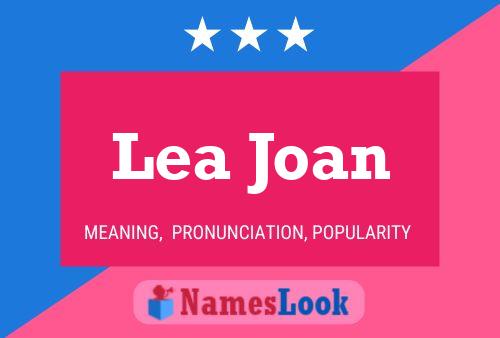 Affiche de nom Lea Joan