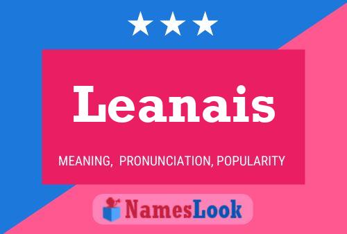 Affiche de nom Leanais