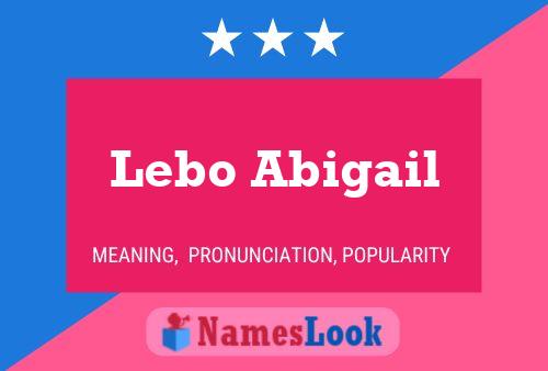 Affiche de nom Lebo Abigail