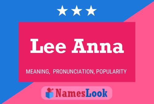 Affiche de nom Lee Anna