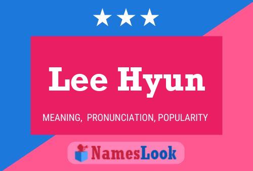 Affiche de nom Lee Hyun