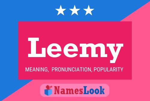 Affiche de nom Leemy