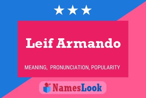 Affiche de nom Leif Armando