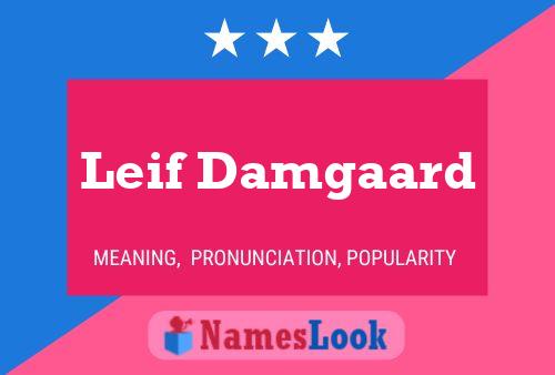 Affiche de nom Leif Damgaard