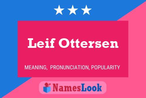 Affiche de nom Leif Ottersen