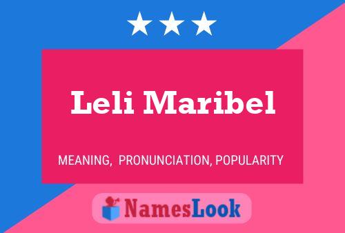 Affiche de nom Leli Maribel