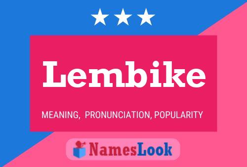 Affiche de nom Lembike