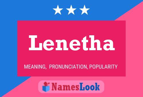 Affiche de nom Lenetha