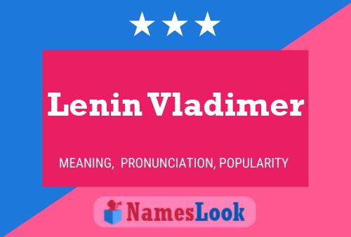 Affiche de nom Lenin Vladimer