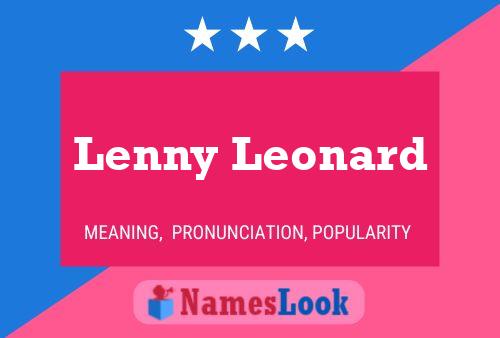 Affiche de nom Lenny Leonard