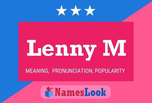 Affiche de nom Lenny M